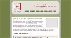 Desktop Screenshot of linebylinewebdesign.com