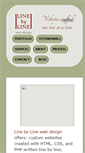 Mobile Screenshot of linebylinewebdesign.com
